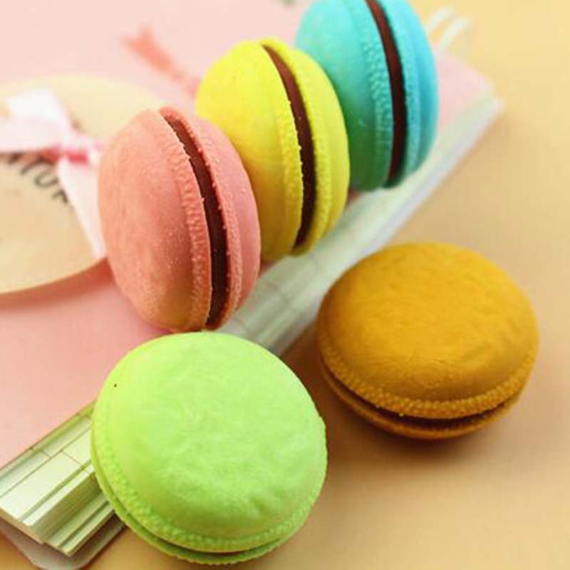 High Quality 20 pcs/lot Cute Cake Appearance Rubber Earser Pencil Erasers Stationery Free Shipping Material Escolar-image-381044803