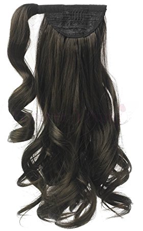 

African black wavy 140g human hair wrap around ponytail Clip malaysian virgin hair pony tail human hair Drawstring hairpiece 1b