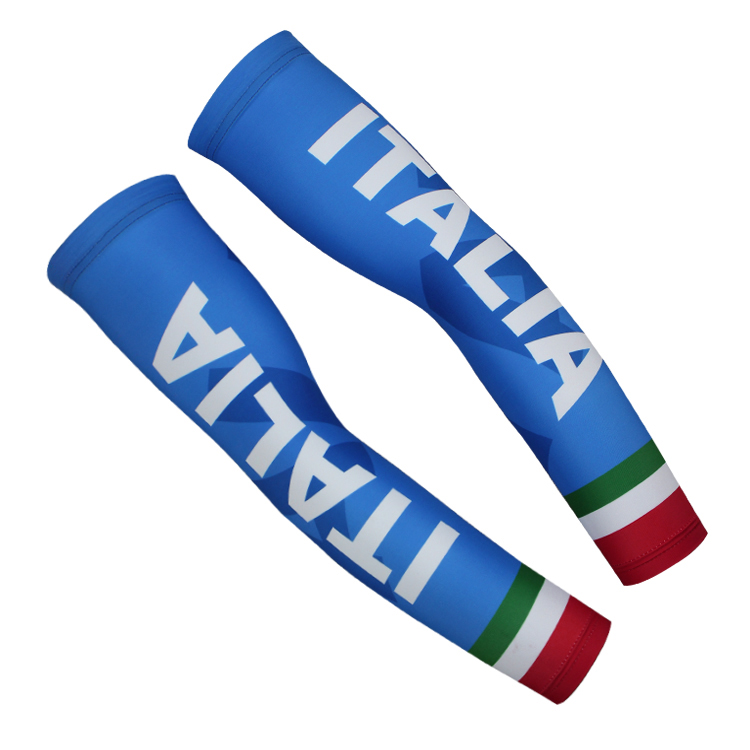 

2016 ITALIA NATIONAL TEAM BLUE CYCLING ARM WARMER BICYCLE OVERSLEEVES SIZE:S-XXL, Black