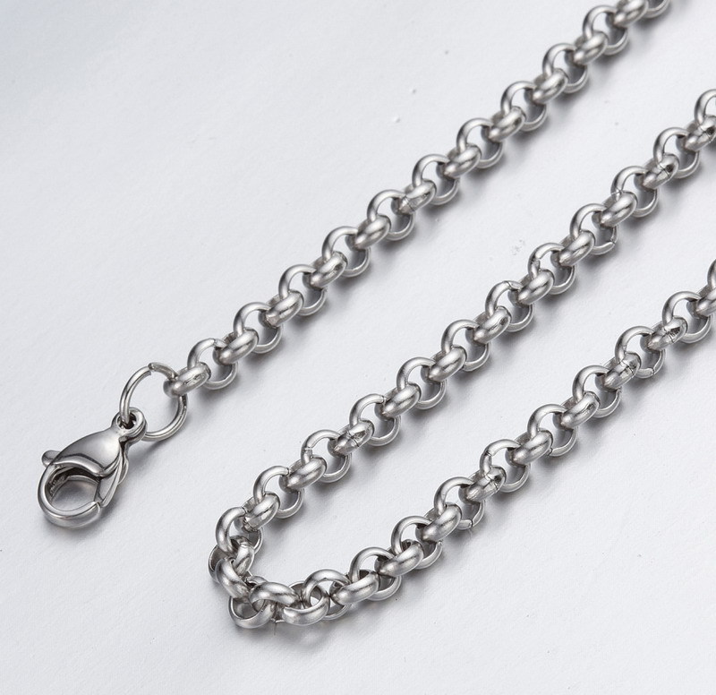 

Fashion Men Stainless Steel 3mm Thick Necklace Chains 50cm 55cm 60cm 65cm 70cm 10pcs/lot FN105