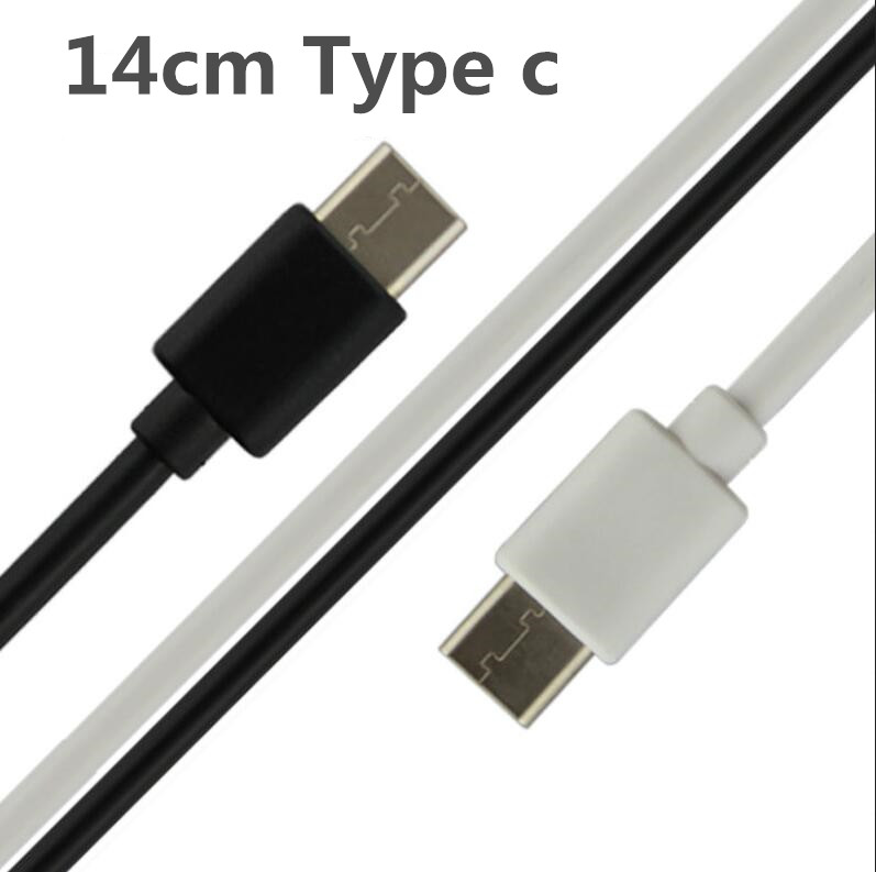 

14CM SHORT USBC Type C USB Cable For Samsung S8 S10 S9 Plus Huawei P30 Pro TypeC Cable Phone Fast Charge USB C Cord for Xiaomi USBC Cable, White