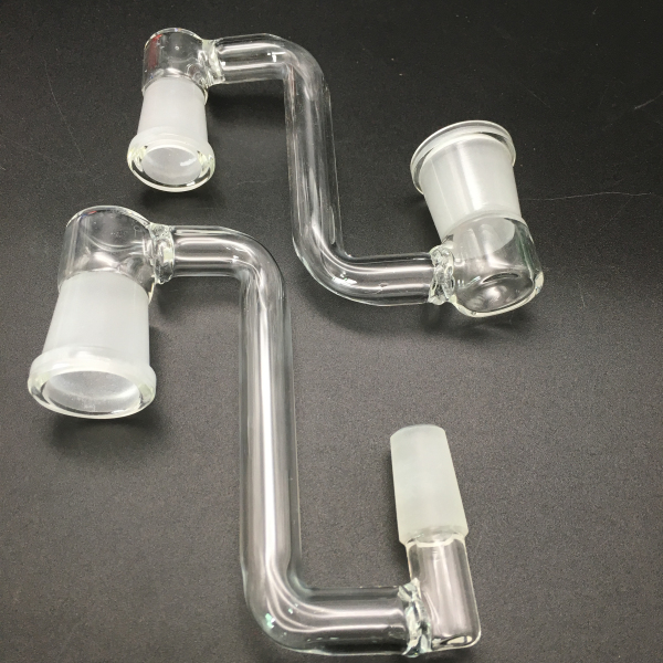 

Wholesale Glass Drop Down Adapter Hookahs Male Female 14mm 18mm Dropdown For Oil Rigs Bongs