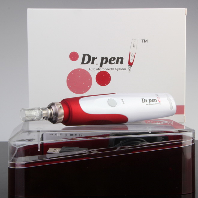 

Fast shipping Top quality Derma Auto Pen Stamp Auto Micro Needle Roller Anti Aging Skin Therapy Wand Salon Spa machine