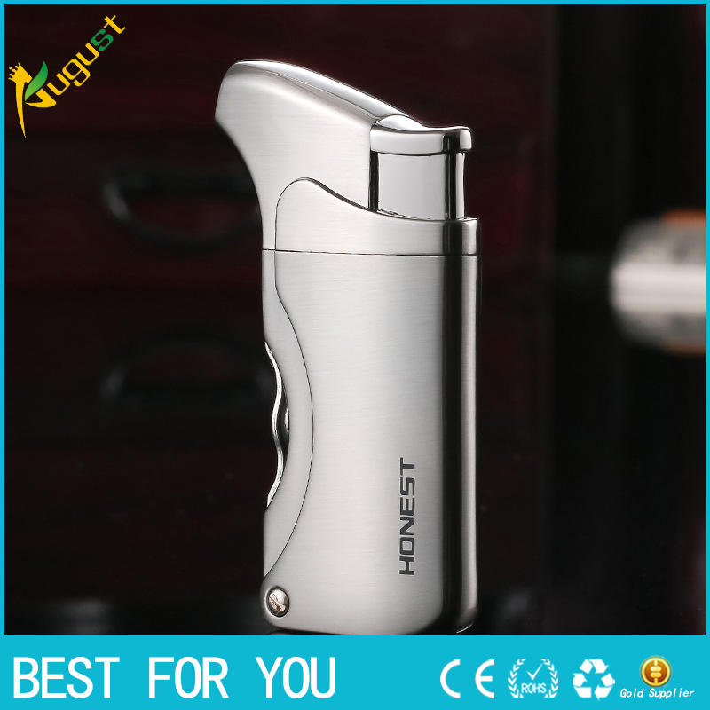 

HONEST Multi-function smoking pipe windproof metal gas lighter Swiss army knife lighter jet torch lighter