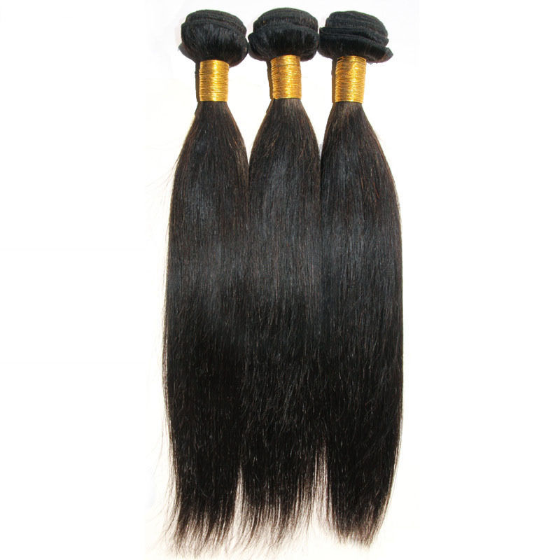 

8-28inches Grade 7A!!! brazilian Peruvian indian Malaysian Hair Extensions straight Double Weft No Shedding NO Tangle Durable 100g 3pcs