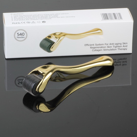 

professional 540 Titanium alloy needle derma roller derma roller micro needle scar treatment Needle Rollers Skin Needling Roller Dermoroller