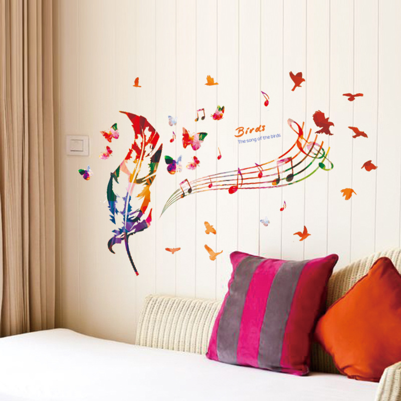 Modern Transfer Music Is Life Wall Art Quote Wall Art Sticker PVC Home Decor