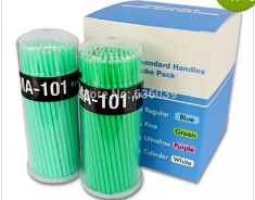 

Wholesale-100pieces/Pack Lint Free Micro Brushes Eyelash Extension Tools Disposable False Eyelash Micro Brush Swab Applicators Brush free sh