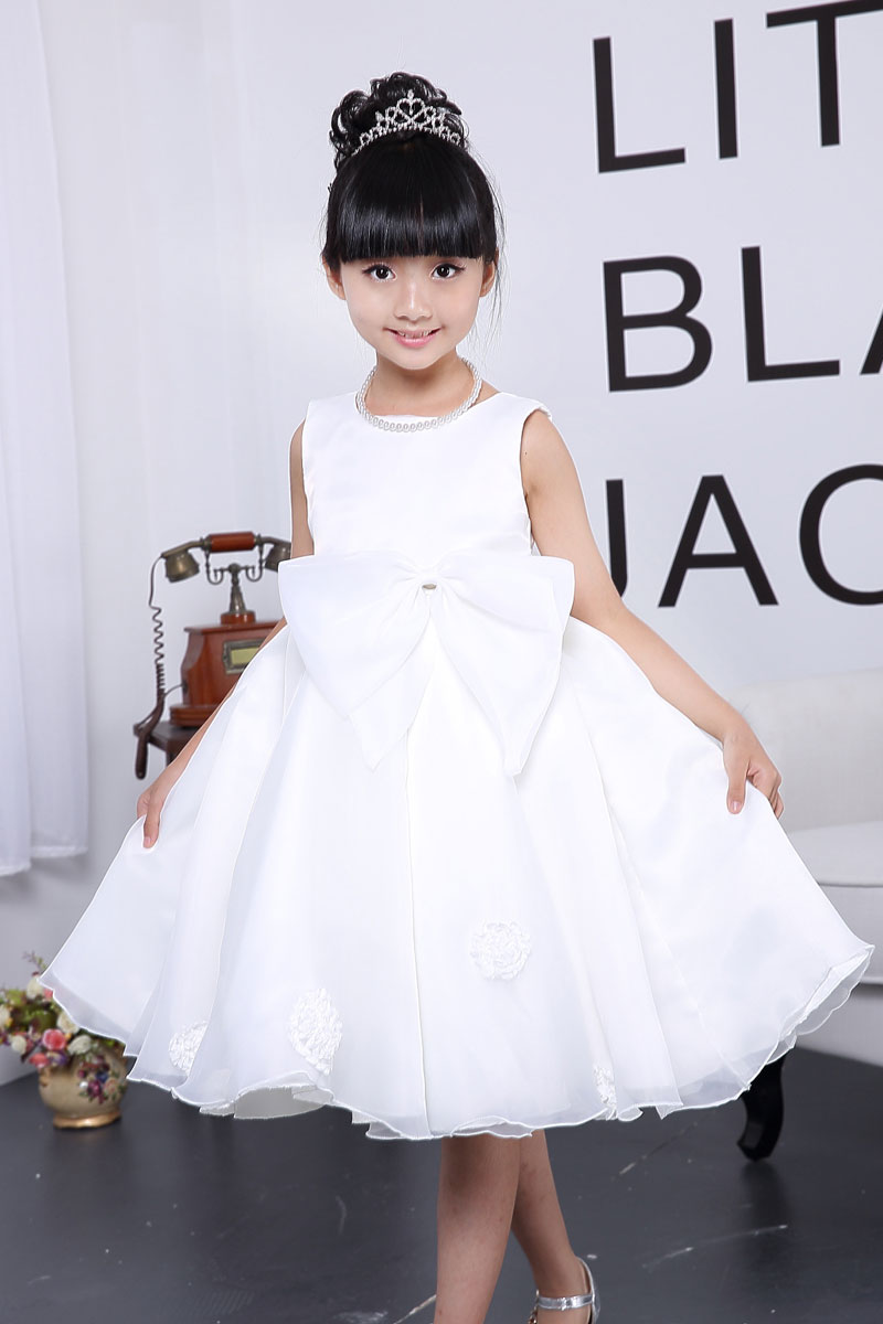 

New Arrival Little Girl Ball Gown Scoop Glitz Pageant Flower Girls Dresses For Children Wedding First Holy Communion Gown, Beige