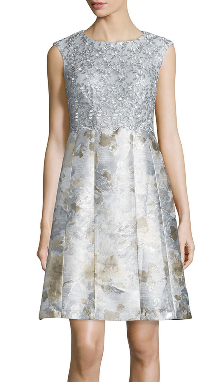 

Embroidery Luxury Women A-Line Dress Sleeveless Mini Prom Dresses 084A644, Same as image