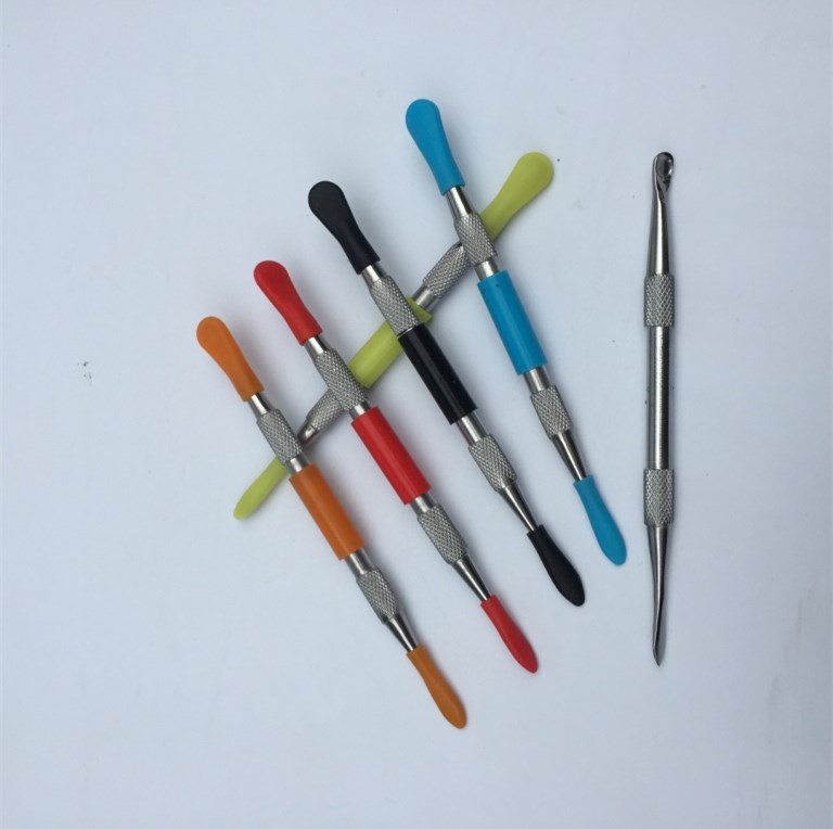 

100piece silicone tip dabber tool stainless steel dab tool wax vaporizer tool for vaporizer pen skillet free shipping