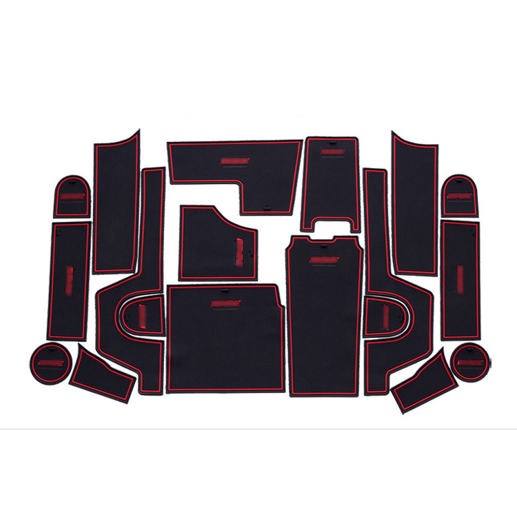 

19pcs/set Car pad For Ford Edge 2012 Accessories,3D Rubber Anti Slip Mat, Non-slip Mats Interior Door