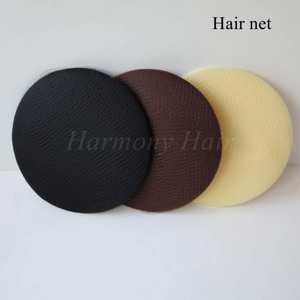

Free shipping 50 pieces/lot Nylon Hair Nets, color Black Brown and White, hairnets is used for package curly hair and wig cap