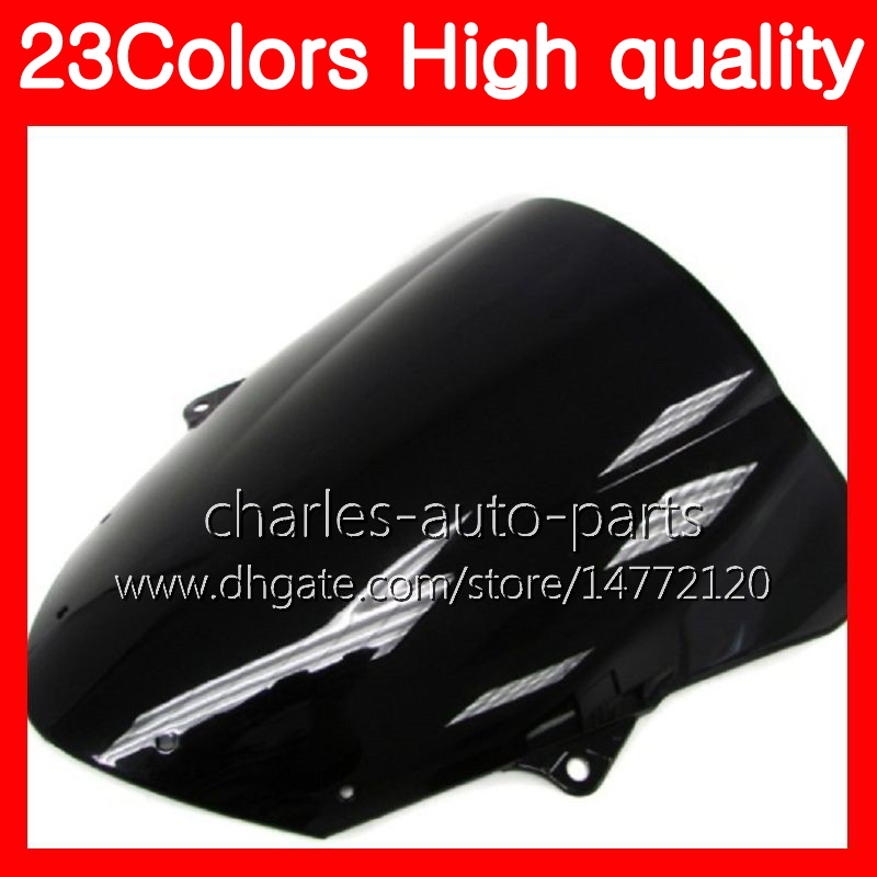 New Chrome Duble Bubble Windshield Windscreen For Kawasaki Ninja ZX6R 2009-2014