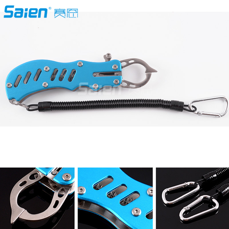 

Aluminum Fishing Pliers Braid Cutters Split Ring Hook Remover Fish Holder with Sheath and Lanyard
