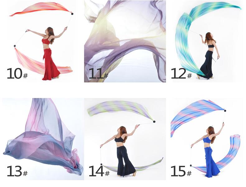 

belly dance veil poi 1 set 1veils 1poi chains multicolour 31 colors belly dance accessories belly dance handball fabric gifts