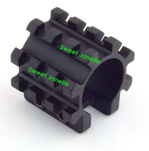 

New 12 Gauge 1" Shotgun Mag Tube Tri Rail Picatinny Mount 5 Sides Picatinny