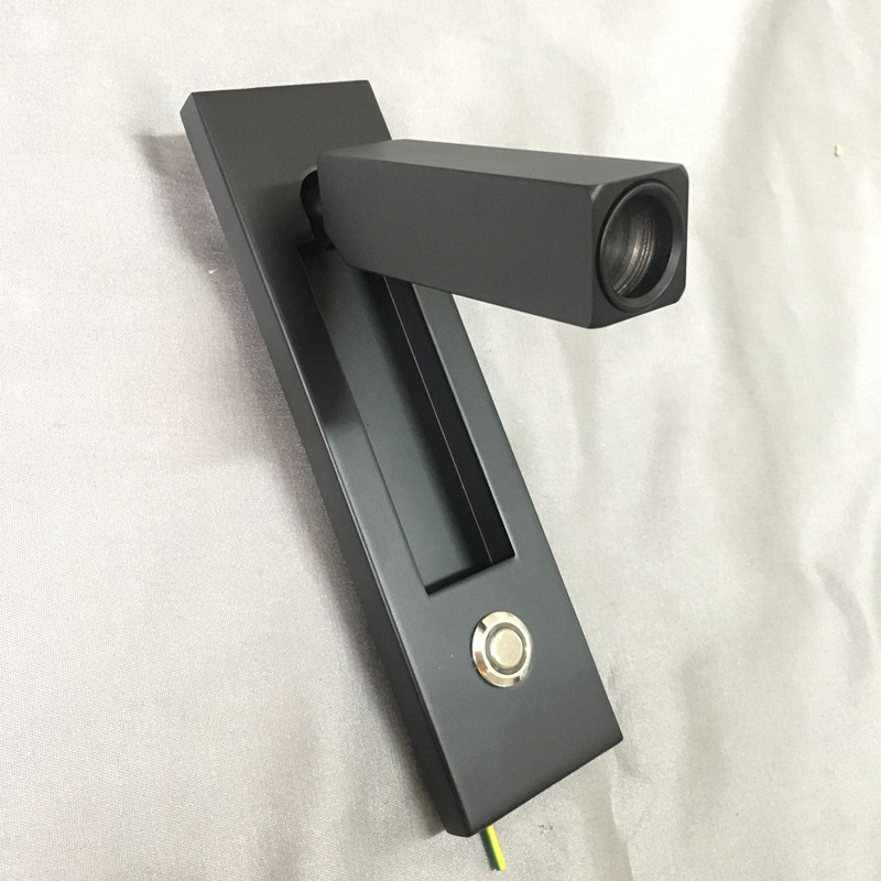 

Topoch Recessed Sconce Lamp Black Housing Chrome Switch Head Swivels 90degree Left/Right or Forward Vertically Horizontally Mounted