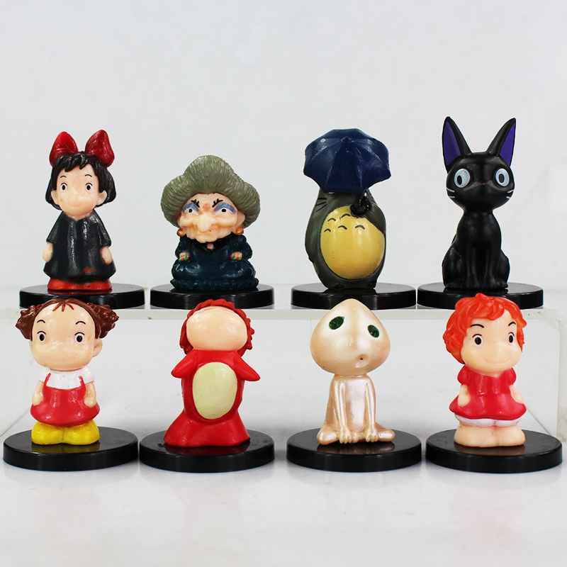 

My Neibor Totoro PVC Action Figure toy New Arrived 8pcs/lot 4.5-5.5cm For Children Gifts Free shipping, Multicolor