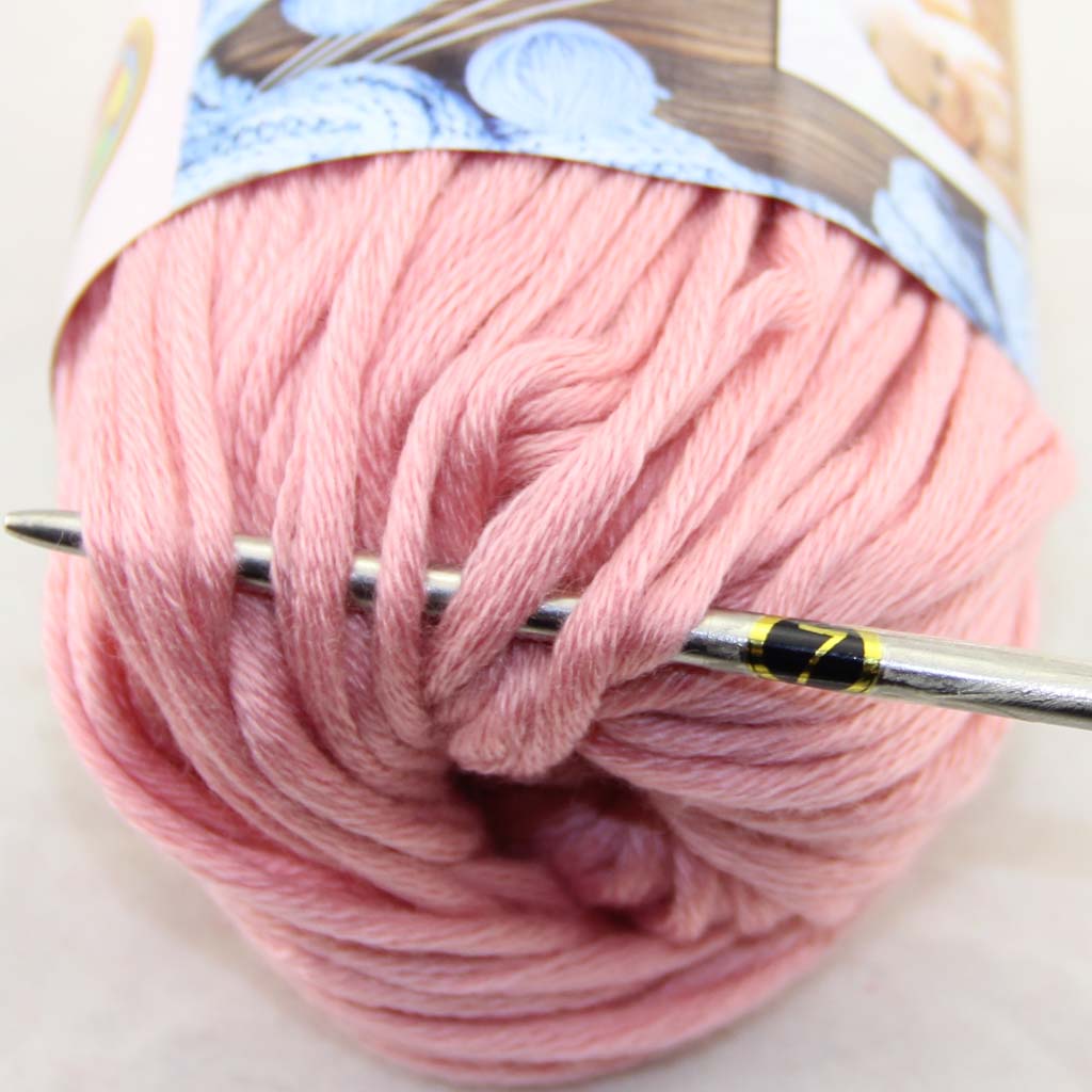 

LOT of 6 BallsX50g Special Thick Worsted 100% Cotton Knitting Yarn CoralPink 2230