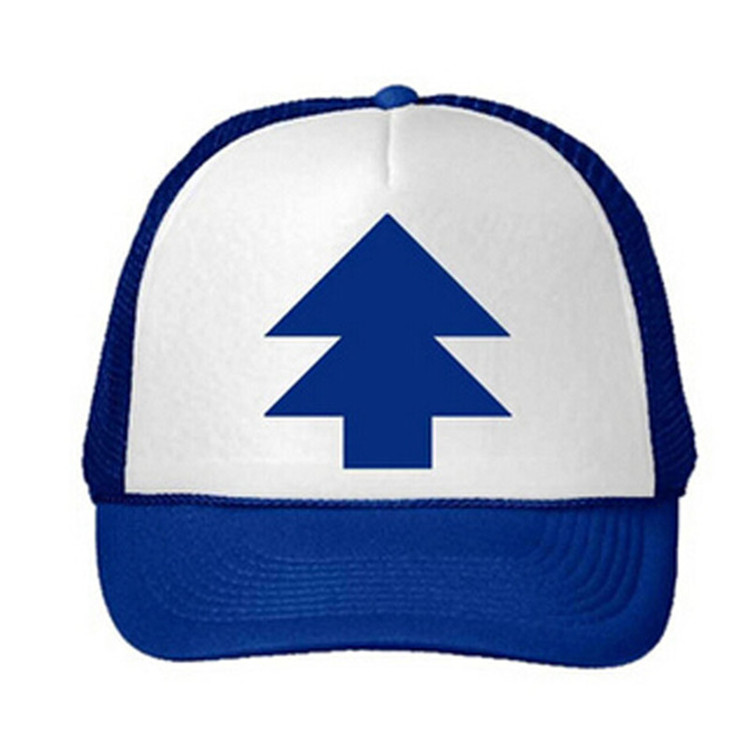 Fashion Unisex DJ Dancer Dipper Gravity Tree Blue Curved Bill Hat Cap Trucker