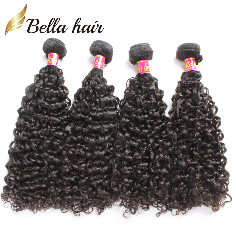 

unprocessed curly hair bundles natural color malaysian human hair extensions 2pcs lot 1024inch hair weft free shipping bella hair