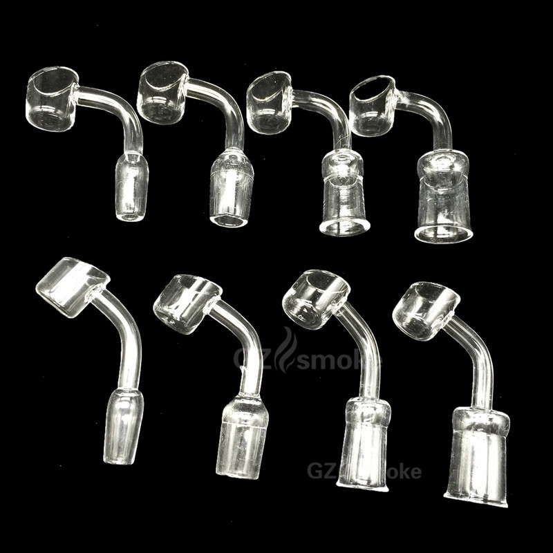 

100% Quartz banger nail 2mm crystal cap 45 90 degrees honeybuckets oil bubbler male domeless 18mm 14mm female femle smoking accessories