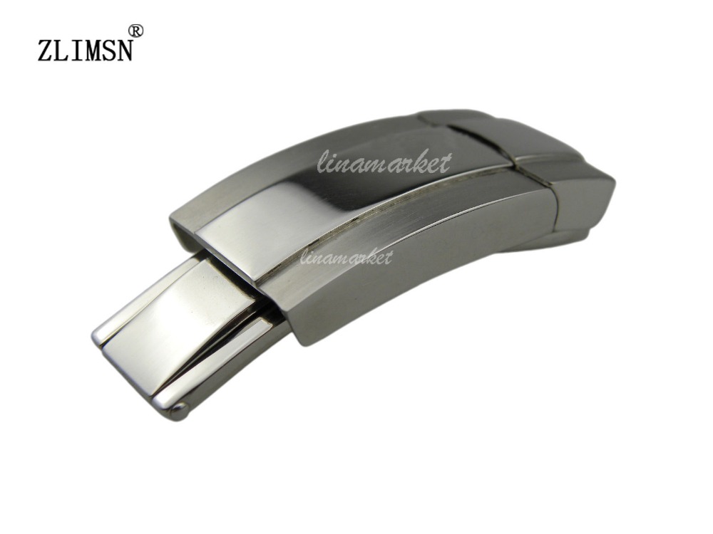 

SS Silver Watch Band 16mm 18mm New Strap Buckle Bracelet Deployment Clasp