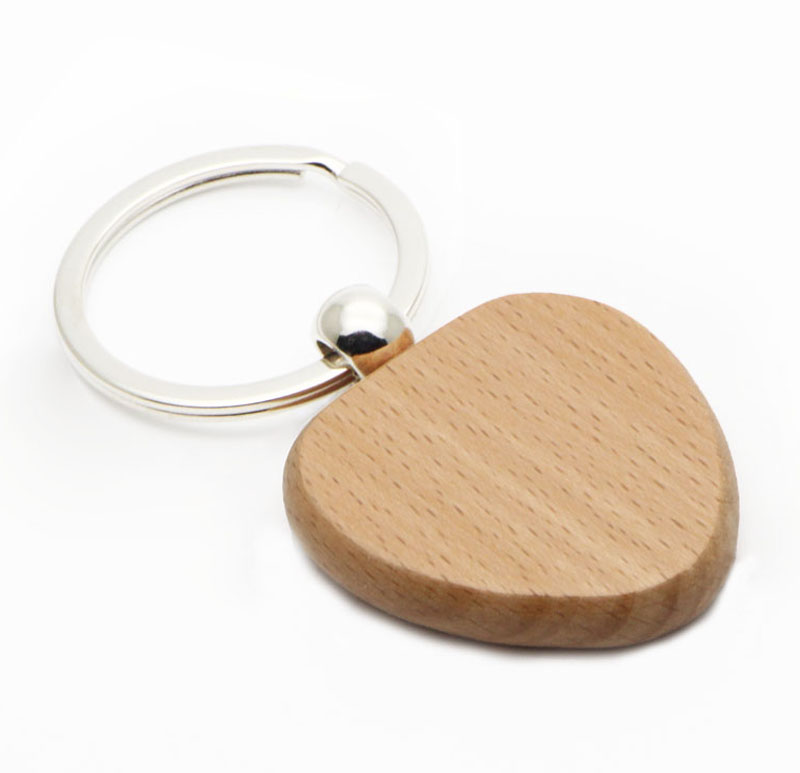 

200X WOOD HEART KEY CHAIN Personalized Engraved Cheaper keychains Drop Shipping