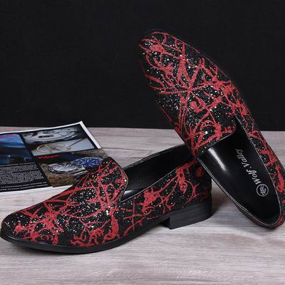 

Fashion Mens Business Leisure Loafer Shoes British Designer Red Slip On Leather Shoes For Mens Flat Shoes Casual 38-46