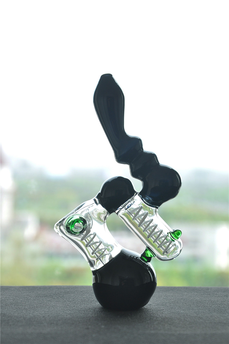 

mini black Honeycomb Perc Bong 14 mm Oil Rig Percolator Glass Water Bongs Hookah Shisha bubber glass water pipe bongs art