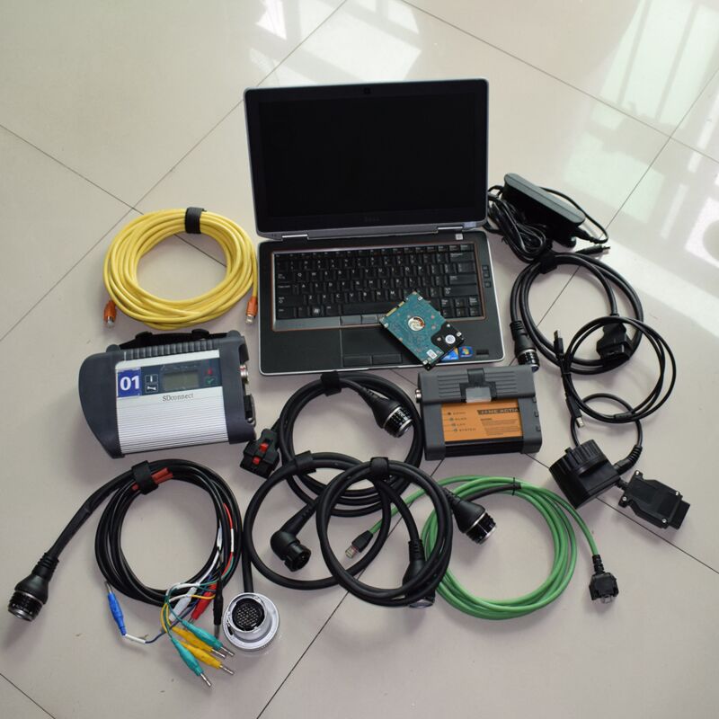 

auto tool mb sd connect c4 compact4 for bmw icom a2 b c 1tb hdd 2in1 with laptop e6420 i5 4g diagnosis