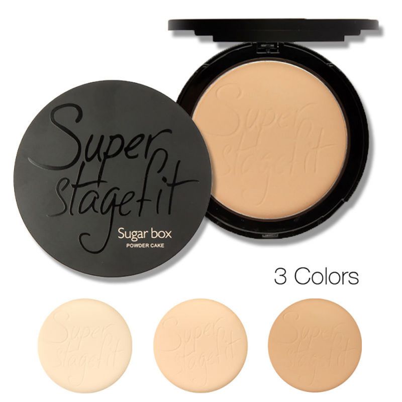 

Wholesale-Hot 2 in1 Face Powder Cake Skin Wet & Dry Oil Control Concealer Palette Make Up Sugar Box Maquiagem, Customize