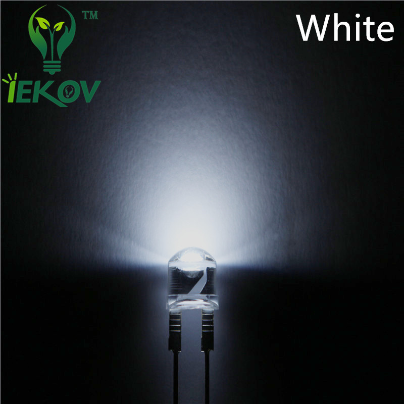 Nuevo 50 un. 8mm 0.5W Blanco Sombrero de Paja LEDs de alta potencia diodos Led strawhat Luz