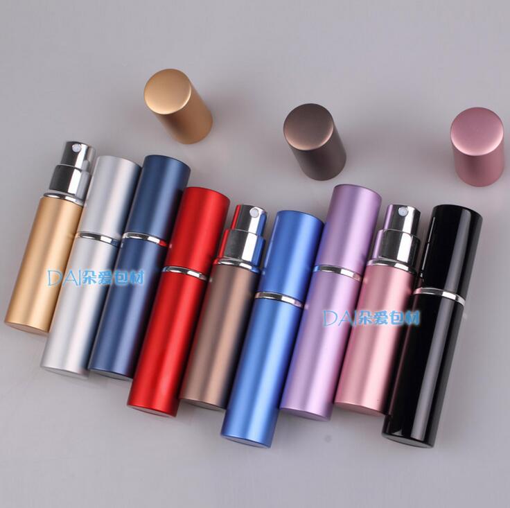 

Luxury Mini Portable Spray Bottle Empty Perfume Bottles Colorful 6ml Refillable Perfume Atomizer Travel Accessories 9 Colors gift