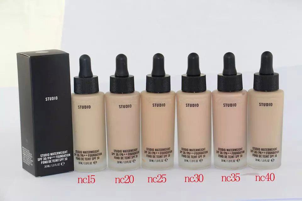 

Free DHL New Arrival Cosmetics Studio Waterweight Fluid Liquid Foudantion SPF30/A++ Foundation cream bb primer face beauty flawless makeup, Mixed color