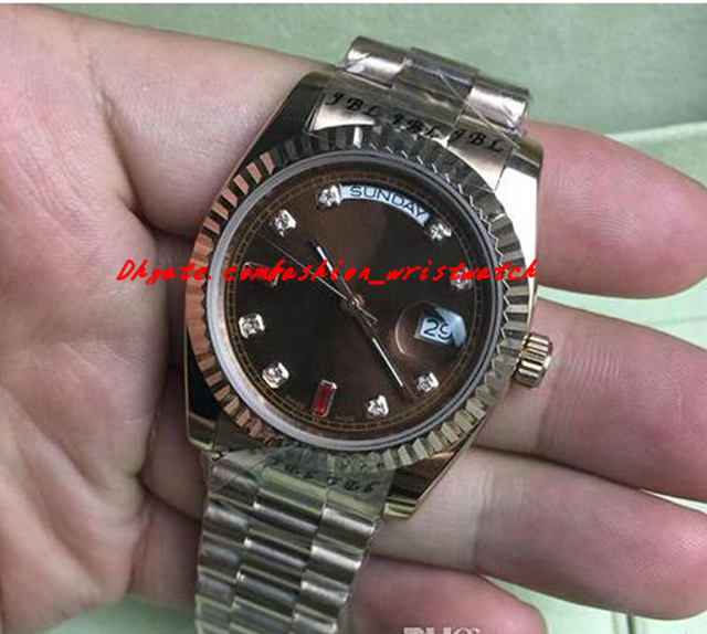 Luxury Watch Brand 36mm Medium Size Men Women Watch Rose Gold Stainless Steel Sapphire Glassp Men Watches Wristwatches