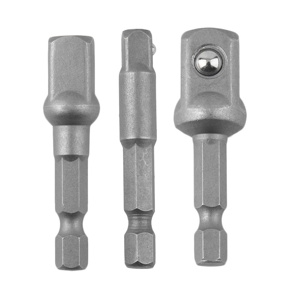 1pc Chrome Vanadium Steel Socket Adaptateur Puissance Tige Hex Set Forets 3//8/"
