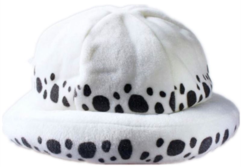 

Japanese Anime One Piece Cosplay Costume Hat Trafalgar Law 2 Years Later White Hats Warm and Cute cap Cosplay Doctor law Hat, Cap b