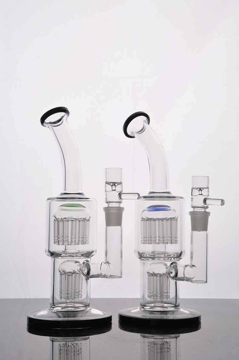 

TORO Glass Bongs 11.5 Inches Double Arm Tree Diffused Perc Water Pipe Oil Rig Thick Glass Pipes 18 mm Joint Smoking Accessory
