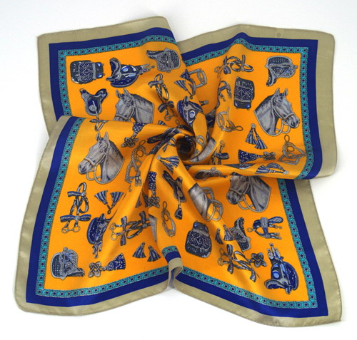 

2017 thick 12MM Square 100% silk Neck scarf 50*50cm 10pcs/lot #4006