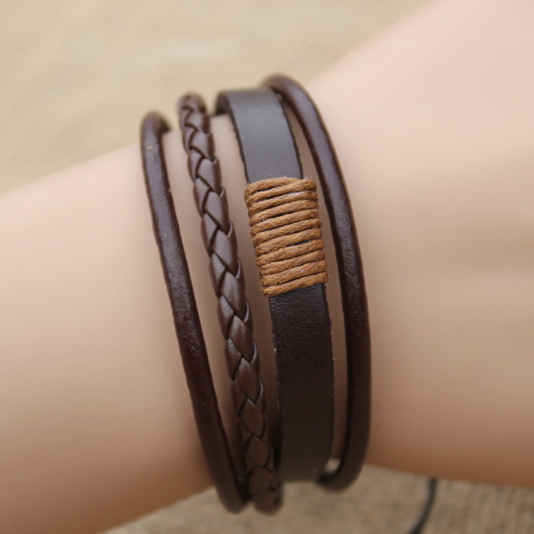 Price Cheap Fashion Infinity Bracelets handmade Couple Bracelet by leather for lovers, 2 colors, Simple & Retro style, Women Men Accessories