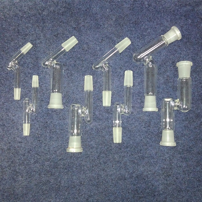 

45 Degree Glass bong Adapter 90 degree glass bong adapter male female 14.4mm 18.8mm