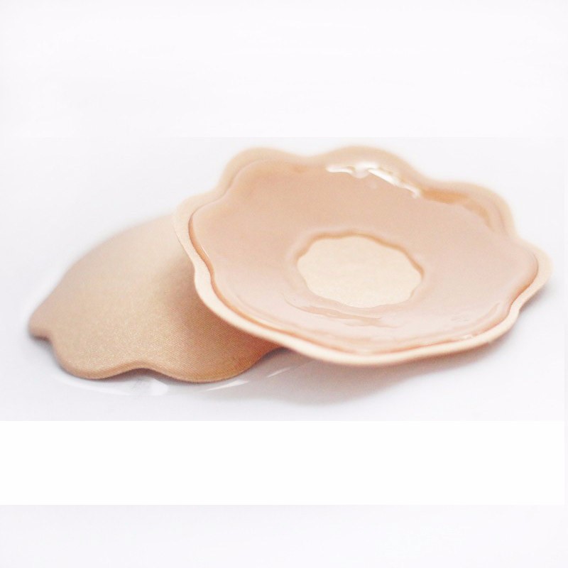 

Wholesale-5pair Sexy Women Breast Petals Adhesive Pads For Women Silicone Bra Gel Invisible Bra Push Up Bra Extender Nipple Cover