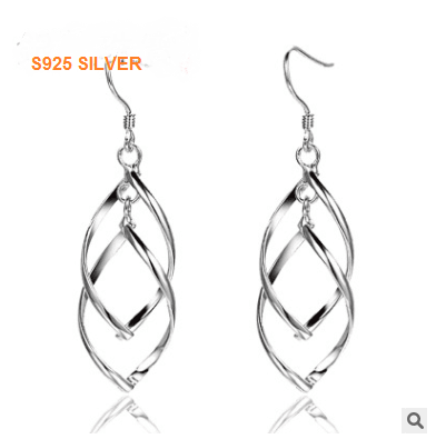 

Clip-on & Screw Back S925 Silver earrings minimalist fashion style plain silver earrings sterling silver ear jewelry unique design genuine high-end gift best atm