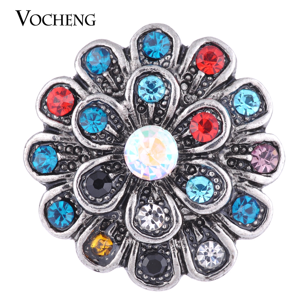 

NOOSA 18mm Snap Charms Wildflower Love Snap 3 Colors Vintage Jewelry VOCHENG Vn-1098