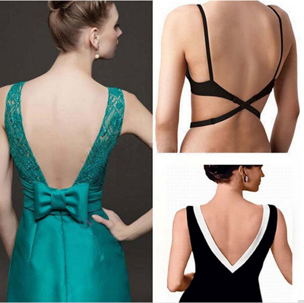 

Women's 3 Color Hot Low Back Backless Adapter Converter Underwear Bra Strap Fully Adjustable Backless Extender Hook with Gift box