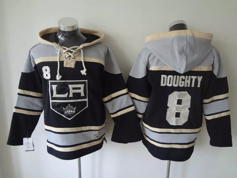 

Top Quality ! Old Time Hockey Jerseys Los Angeles Kings #8 Drew Doughty Black Hoodie Pullover Sports Sweatshirts Winter Jacket