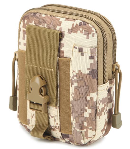 

Multi-Purpose Poly Tool Holder EDC Pouch Camo Bag Military Nylon Utility Tactical Waist Pack Camping Hiking, Beige
