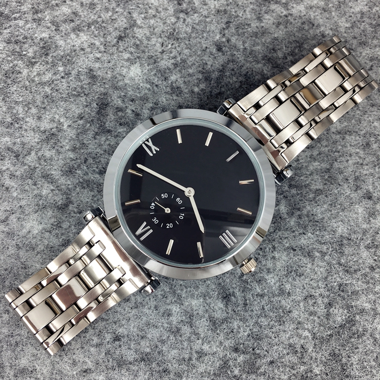 

Fashion stainless Steel Quartz watch for man/woman Japan Movement watches rose gold Wristwatches Life Waterproof Brand male clock Hot Items, Rose black big